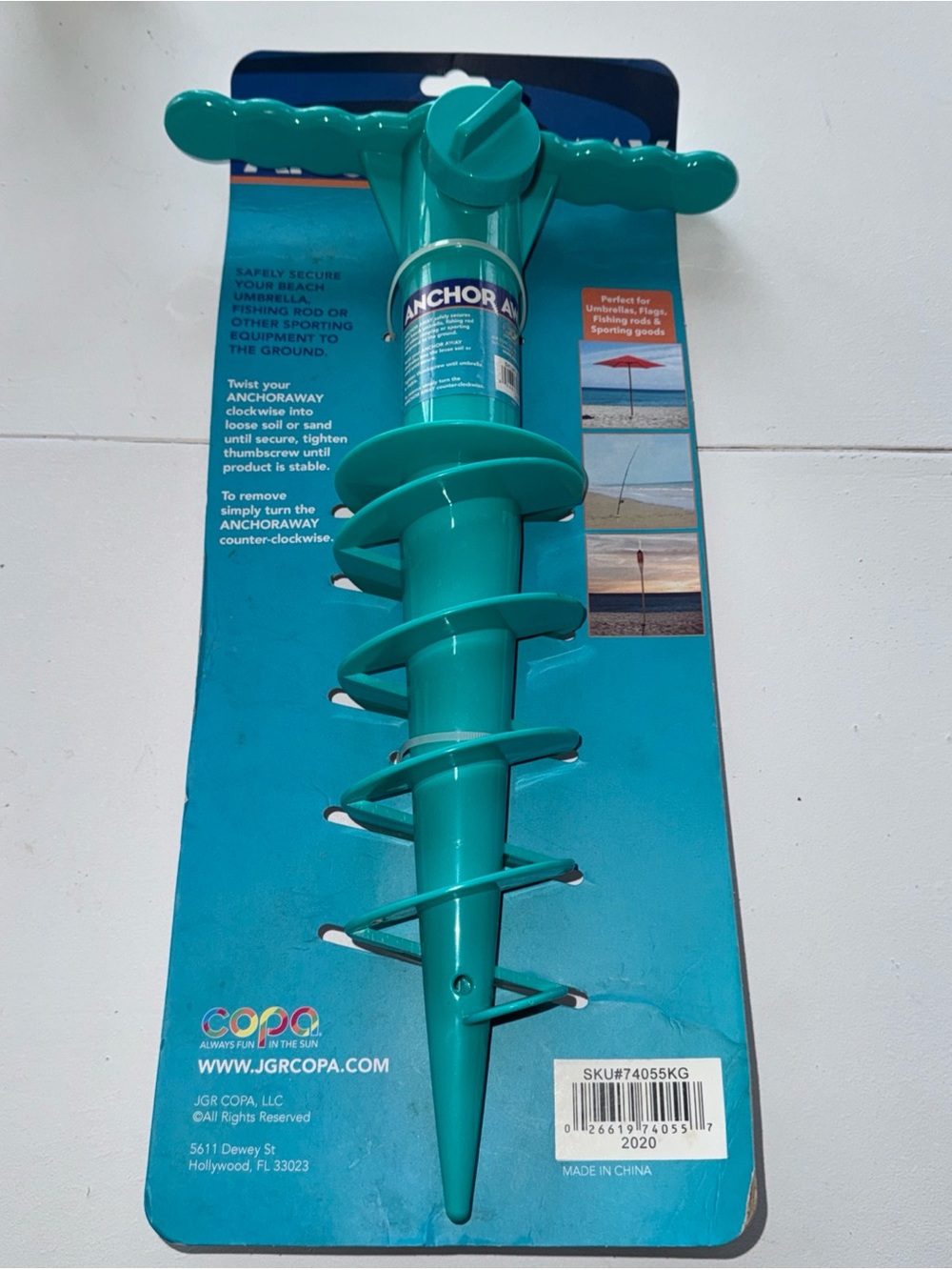 Umbrella Sand Anchor NEW Teal Green
JGR COPA